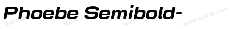 Phoebe Semibold字体转换